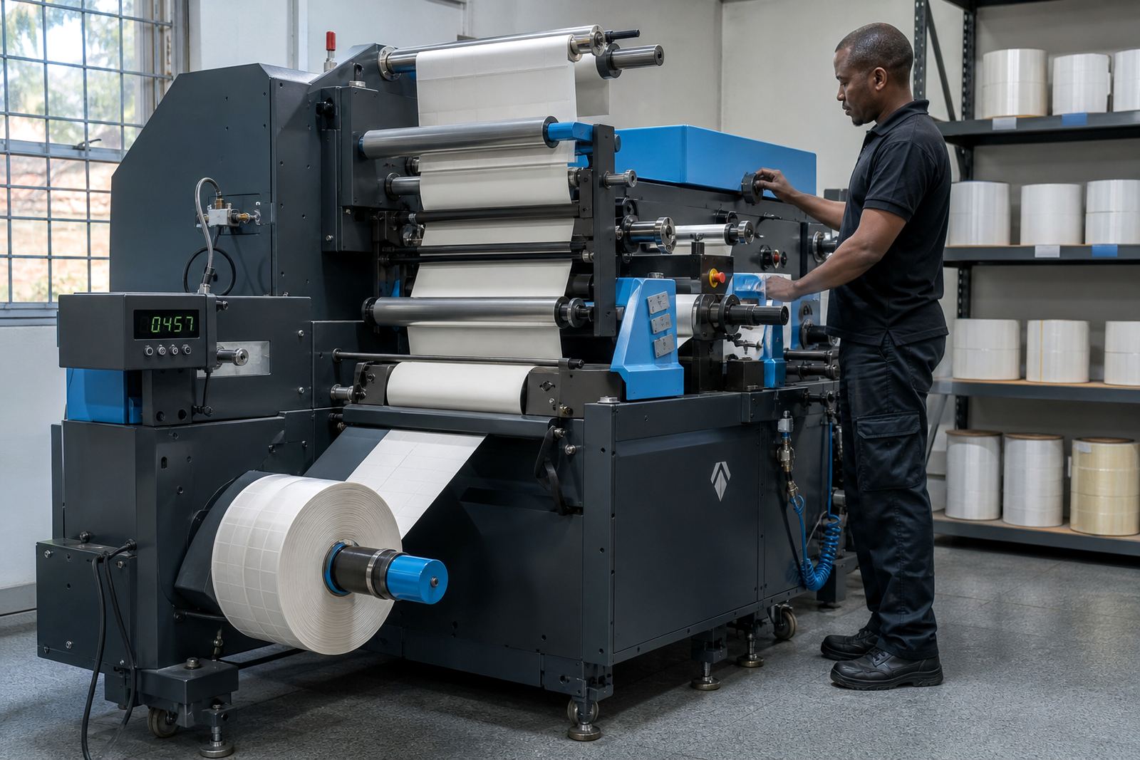 Label Counter Rewinder